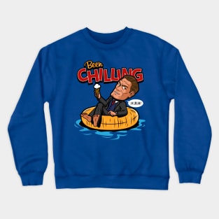 Funny Chinese Bin Chillng Summer Funny Ice Cream Meme Crewneck Sweatshirt